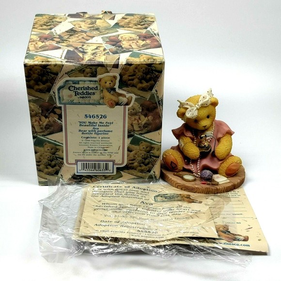 Cherished Teddies Ava You Make Me Feel Beautiful 1998 Enesco Figurine #546526 - Picture 1 of 10